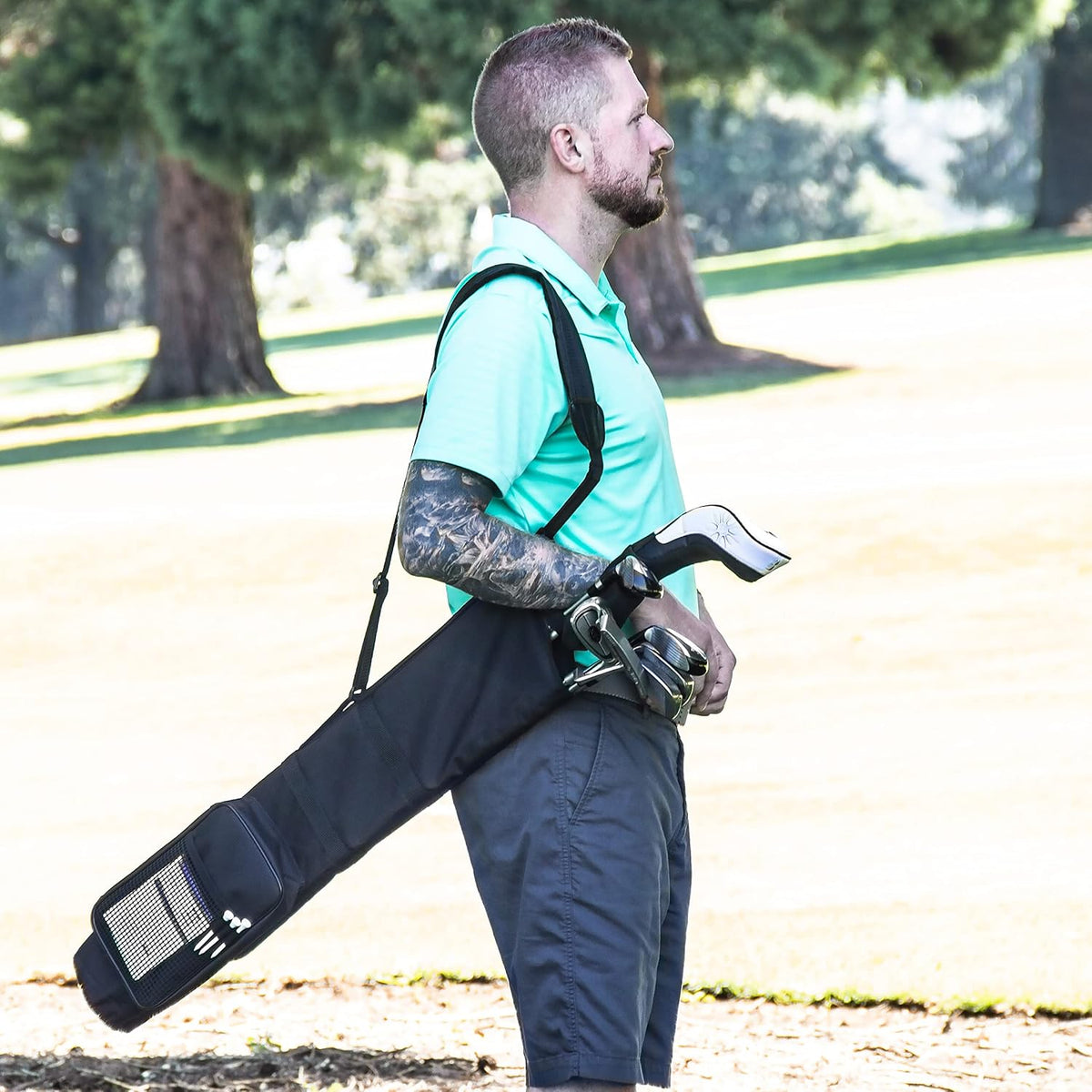 5" Sunday Bag, Lightweight Carry Bag, Executive Course Golf Bag